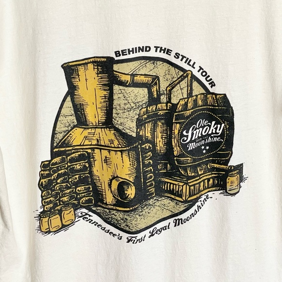 Old Smokey Tennessee Moonshine Behind The Still Tour T Shirt Adult size Large - Picture 2 of 5